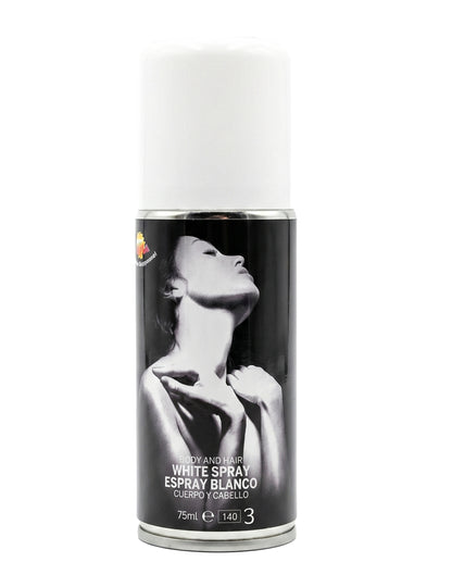 Valkoinen glitter-vartalosuihke 75 ml