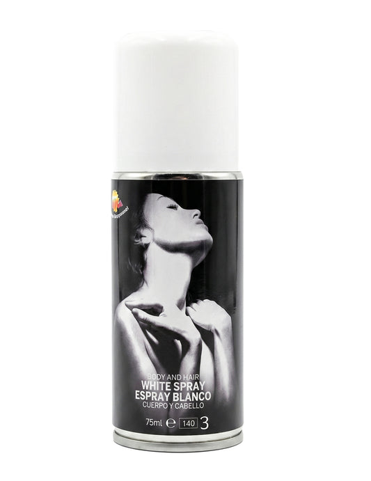 Valkoinen glitter-vartalosuihke 75 ml
