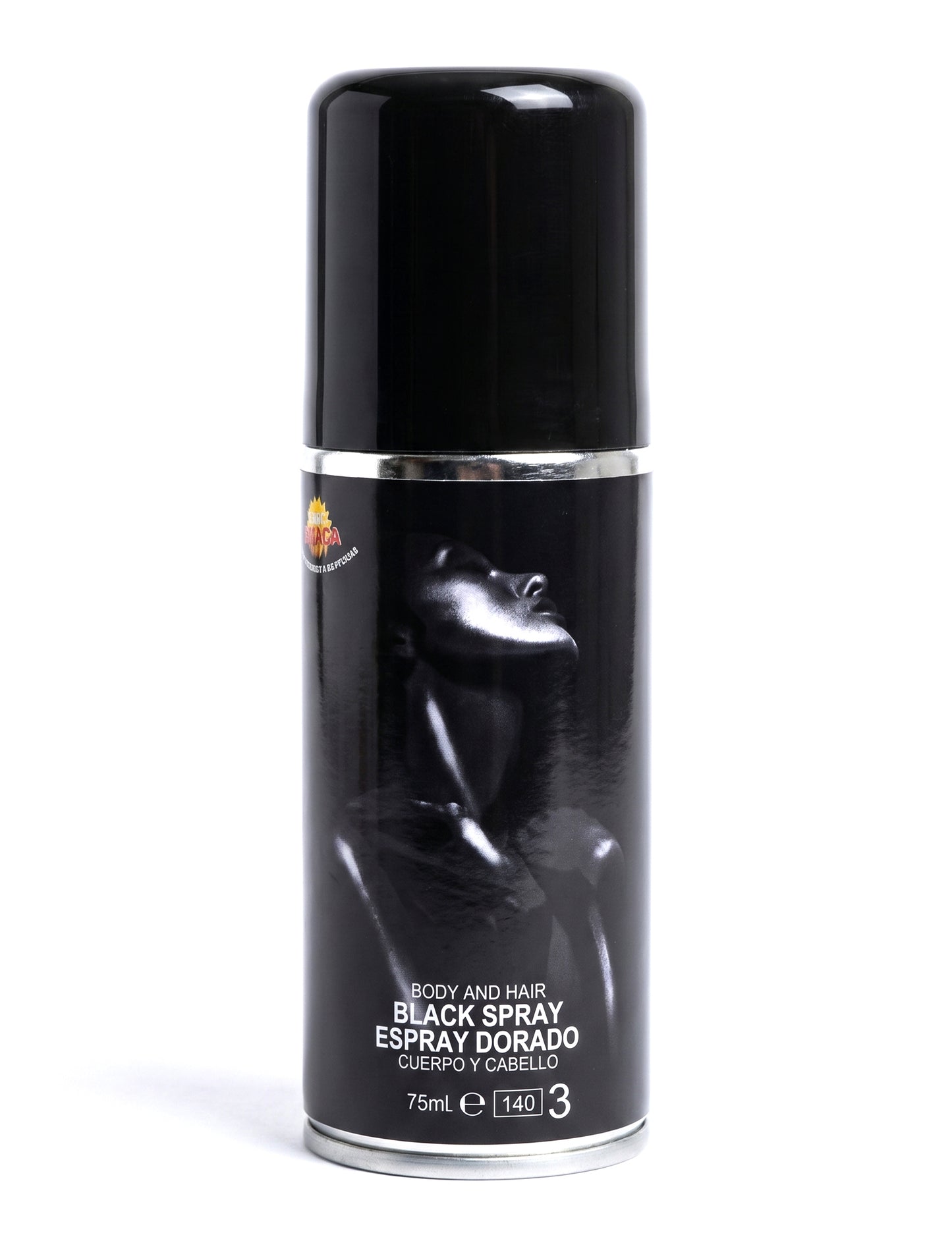 Musta glitterivartalosuihke 75 ml