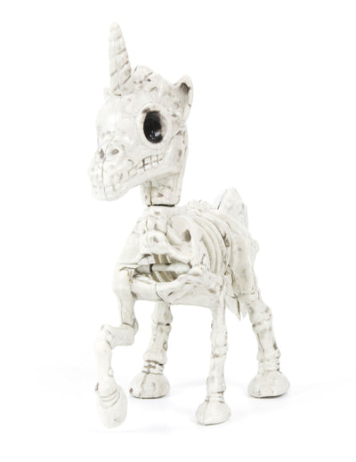 Squelette de licorne pour décoration blanc vieilli