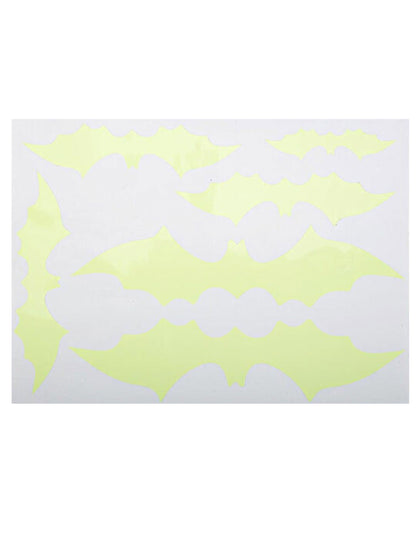 Stickers de chauve-souris pour décoration jaune phosphorescent