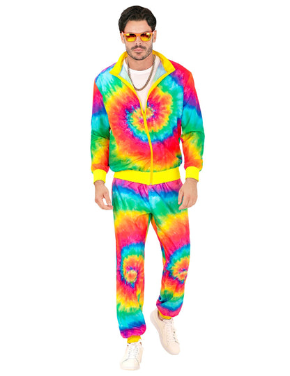 Survêtement Tie and Dye fluo pour adulte multicolore