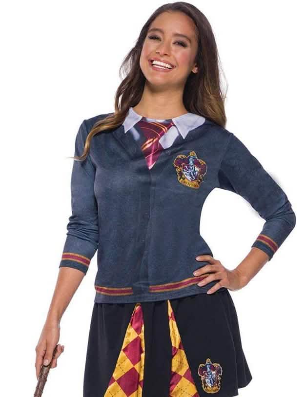 Gryffondor Harry Potter™ t-paidat naiset harmaa, jossa on solmiokuvio ja vaakuna