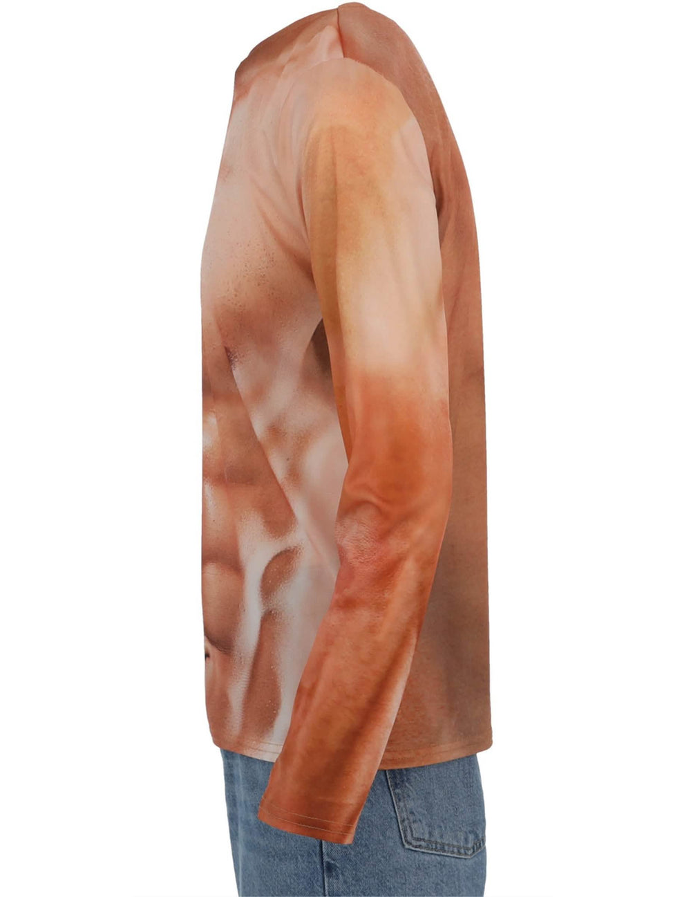 Vue de profil du T-shirt muscles pour adulte