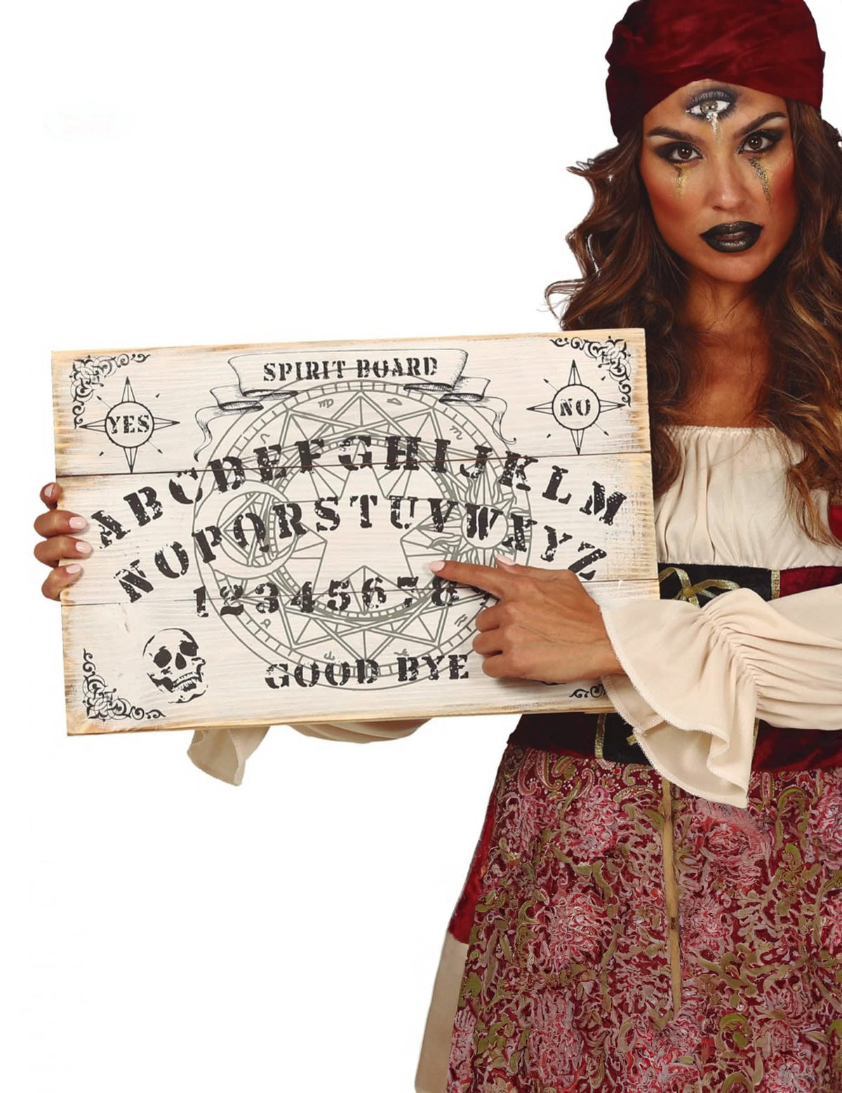Puinen Ouija-lauta 48 x 32 cm