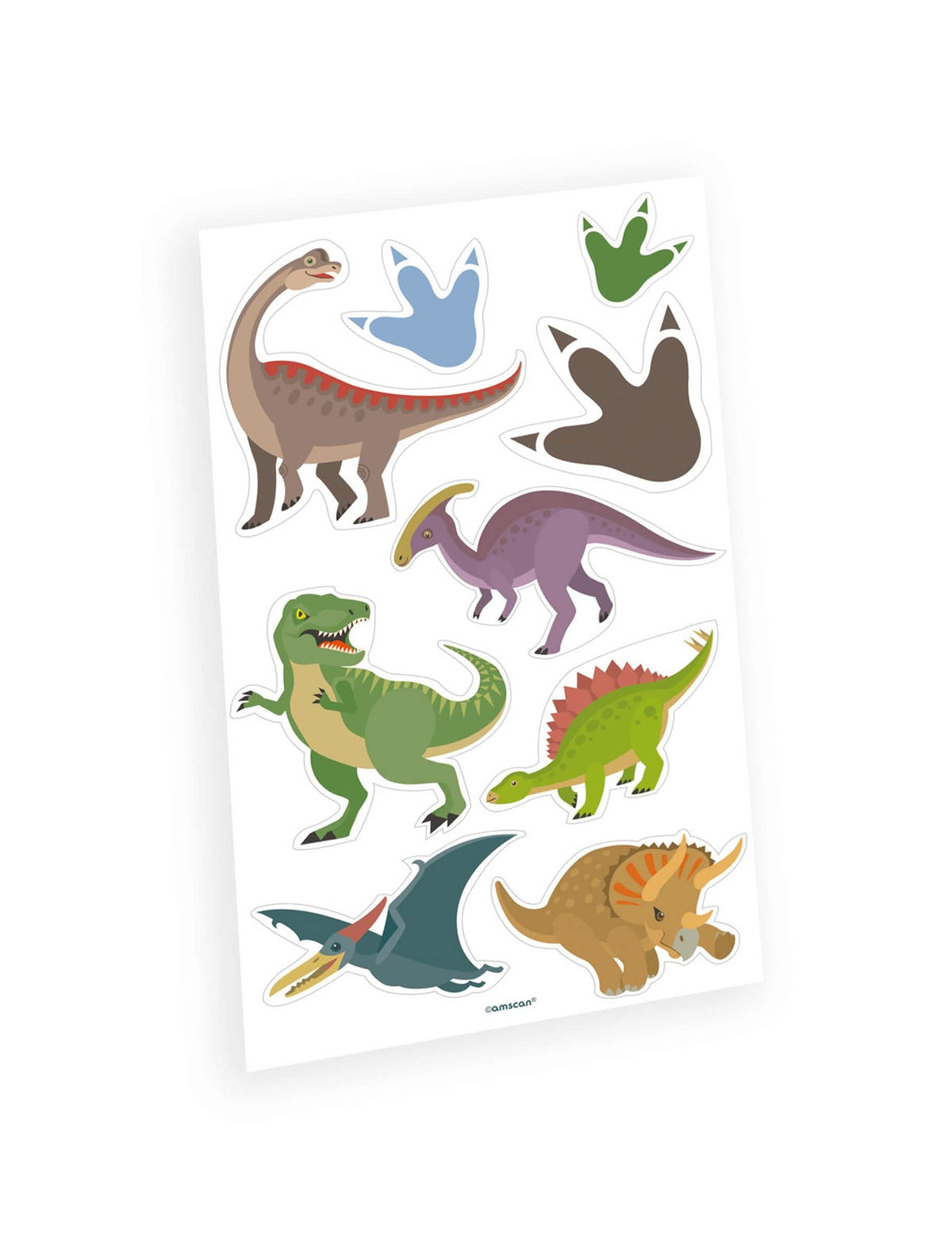 Tilapäiset tatuoinnit suuret moniväriset dinosaurukset, arkki 9 osaa