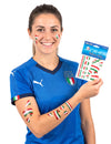 Italian kannattajien väliaikaiset tatuoinnit
