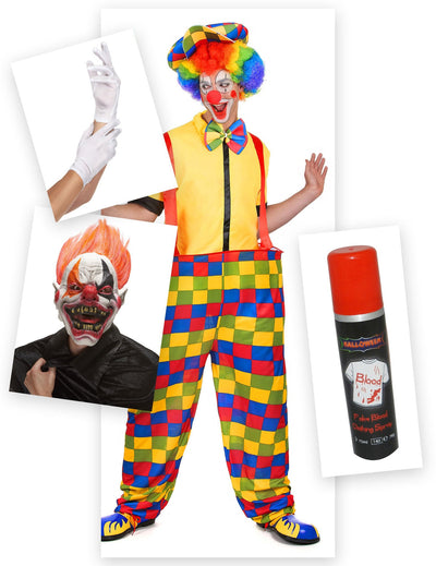 Kamalan klovnin halloweenasusetti