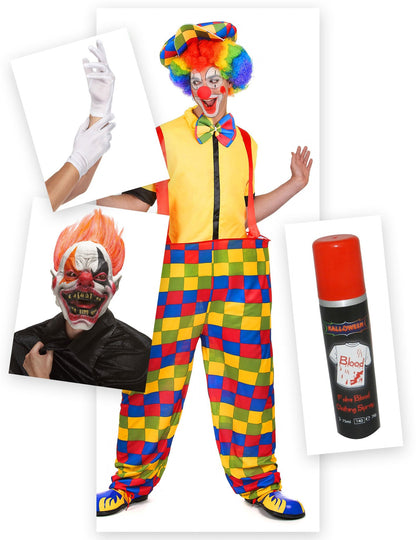 Kamalan klovnin halloweenasusetti