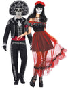 Aikuisten Dia de los muertos meksikolainen luurankopariasu Halloween