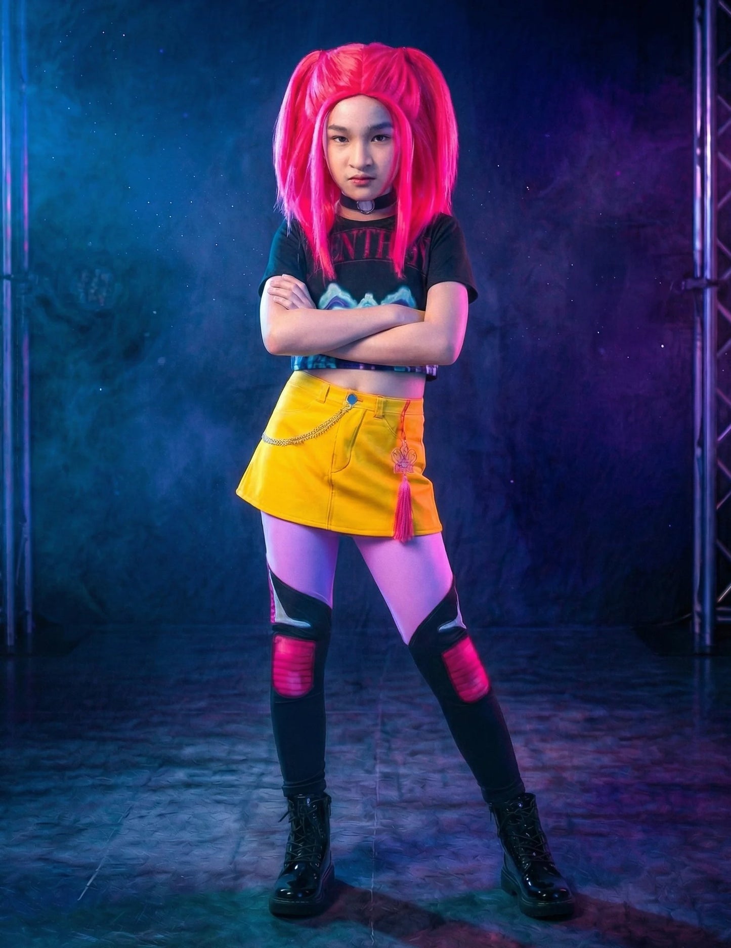 Huntrix™ Kpop Demon Hunter™ -ryhmäpuku lapsille
