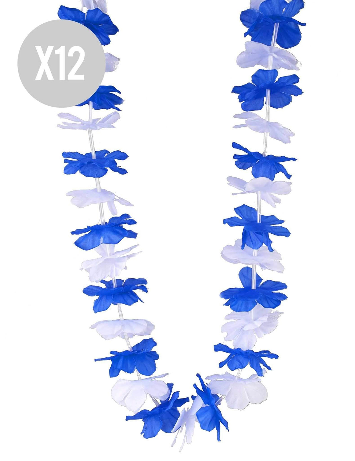 12 sinivalkoista Havaiji-kaulakorua aikuisille