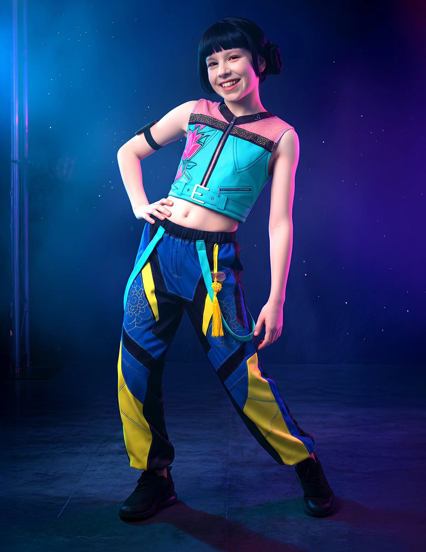 Huntrix™ Kpop Demon Hunter™ -ryhmäpuku lapsille