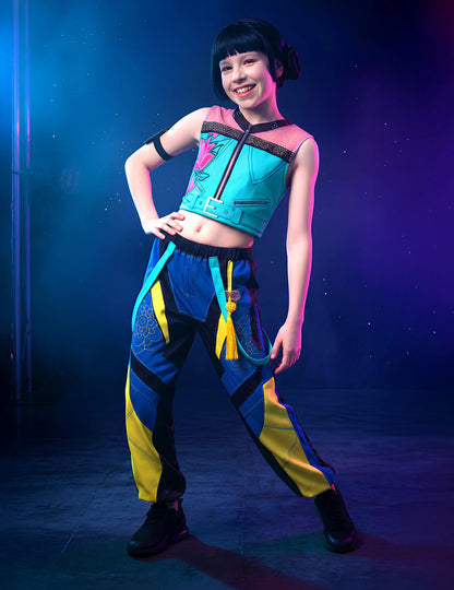 Huntrix™ Kpop Demon Hunter™ -ryhmäpuku lapsille