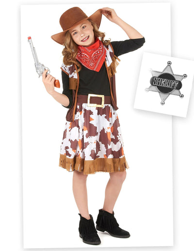Cowgirl-naamiaisasu tytölle