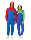 Parien Mario ja Luigi -pukuhaalarit aikuisille