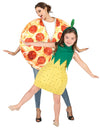 Vanhemman ja lapsen pizza-ananaspariskuntaasu