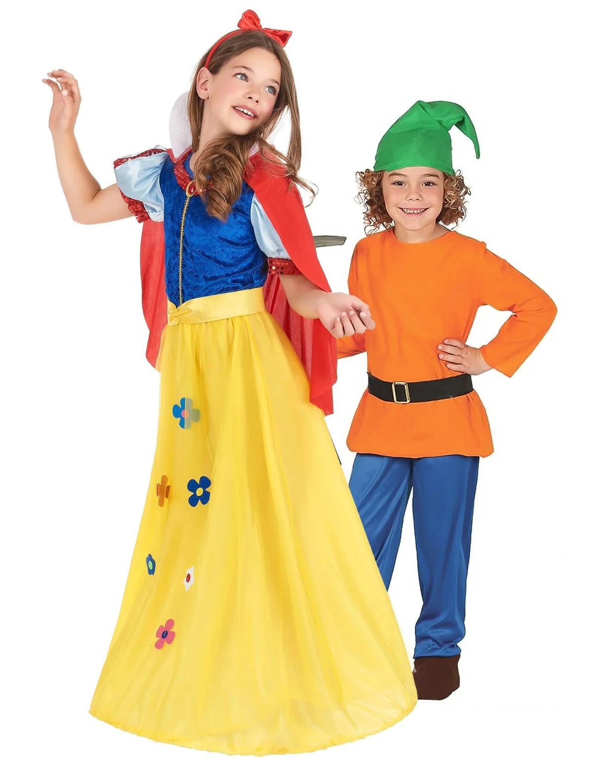 Lasten prinsessa- ja kääpiöparin asu