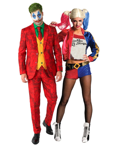 Joker Suitmeister™ ja Harley Quinn™ pariskuntaasu aikuisille