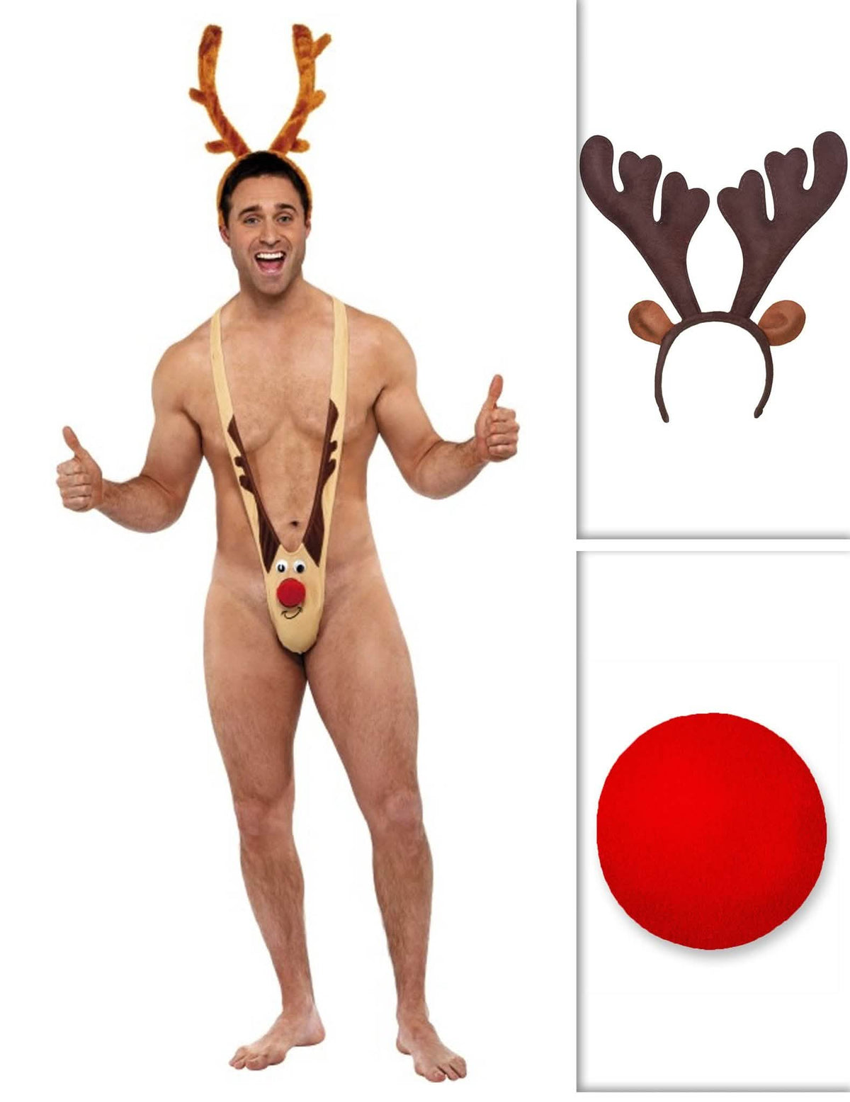 Poro-mankini asu miehelle