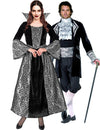 Aikuisille barokkityylinen vampyyriasu pariskunnalle