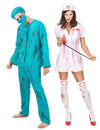 Kirurgi ja sairaanhoitaja - zombipariasu halloween
