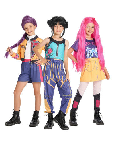 Kpop Demoninmetsästäjät -ryhmänaamiaisasu lapsille