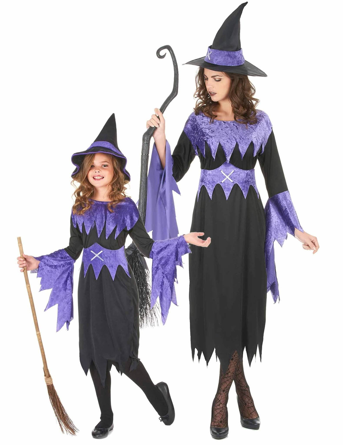 Violetit halloween-noidat pariasu äidille ja tytölle