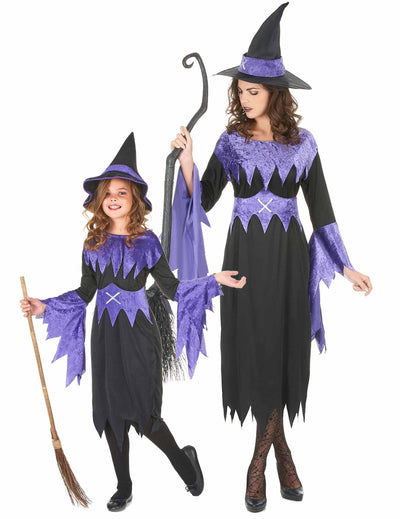 Violetit halloween-noidat pariasu äidille ja tytölle