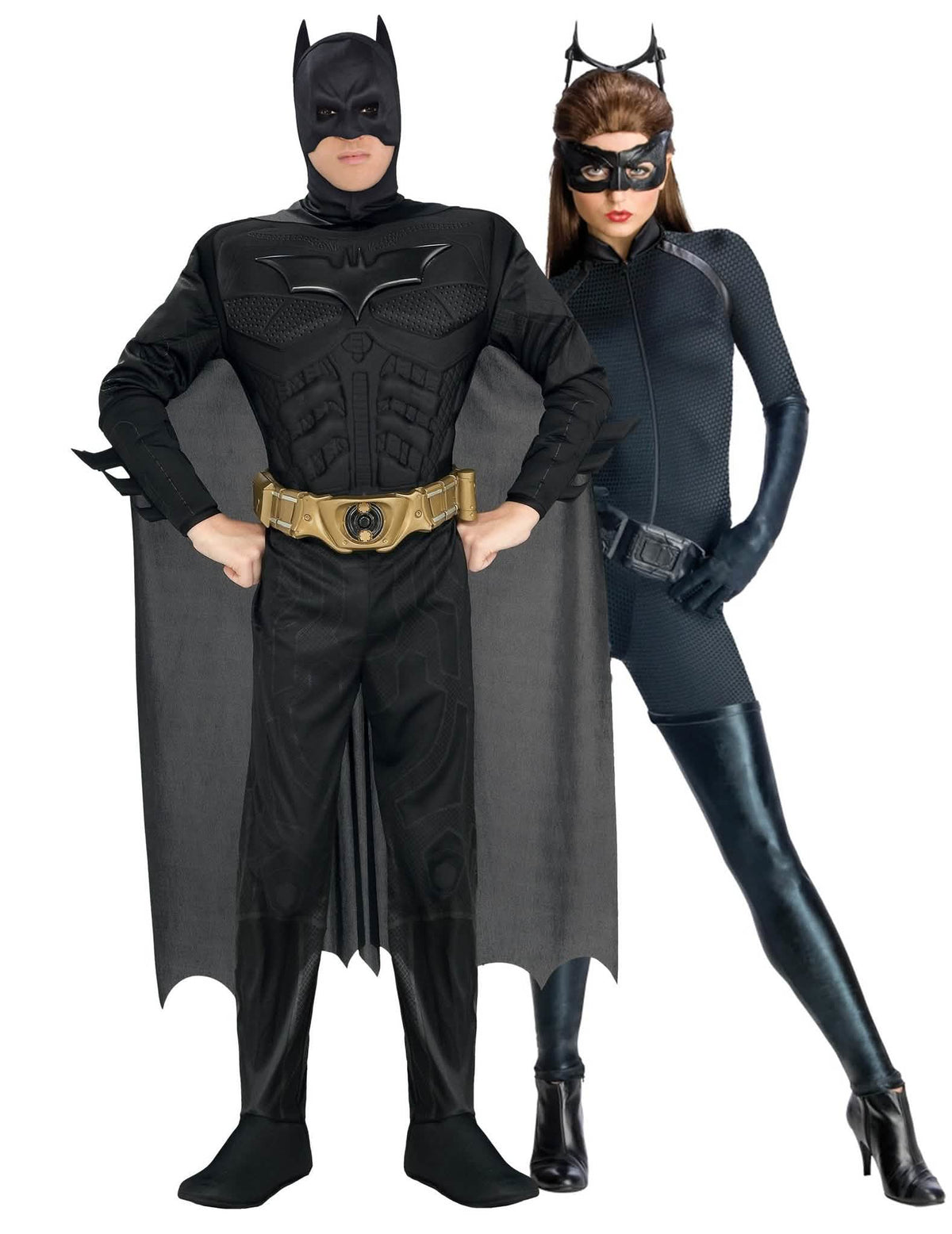Aikuisten Batman™ ja Catwoman™ pariskuntaasu