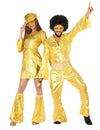 Kultainen disco pariasu aikuisille