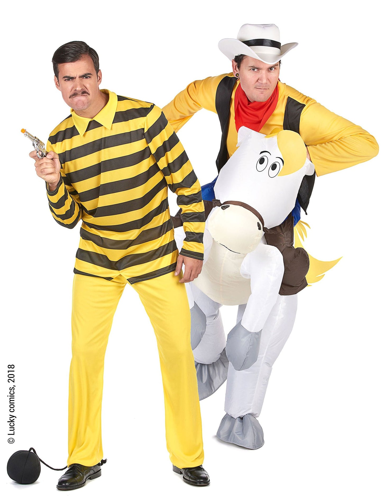 Lucky Luke ja Dalton™ Ajojahdissa -naamiaisasusetti aikuisille