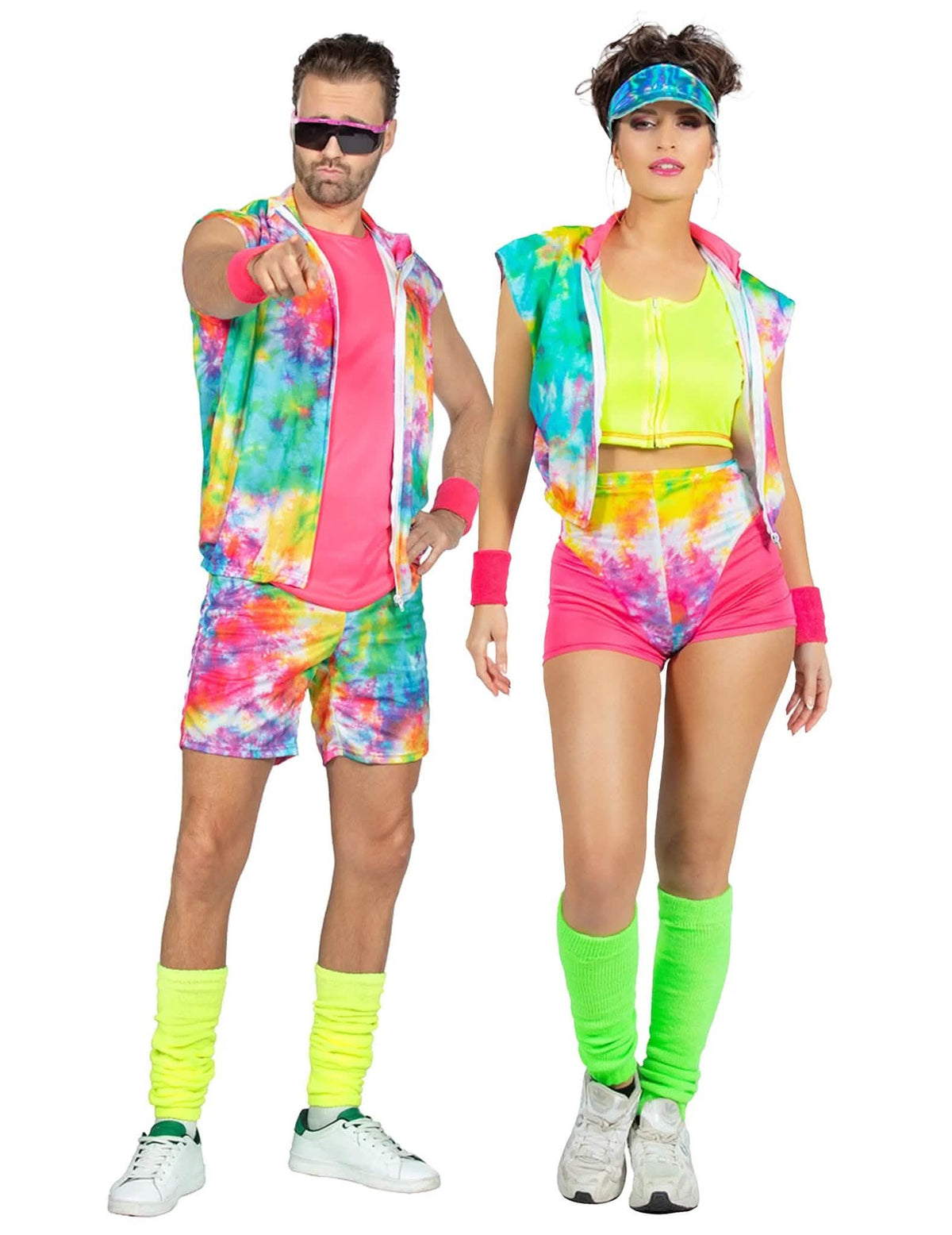 Aikuisten tie dye -aerobic-parinaamiaisasu