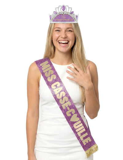 Asustepaketti Miss Rasittava olkanauha ja tiara