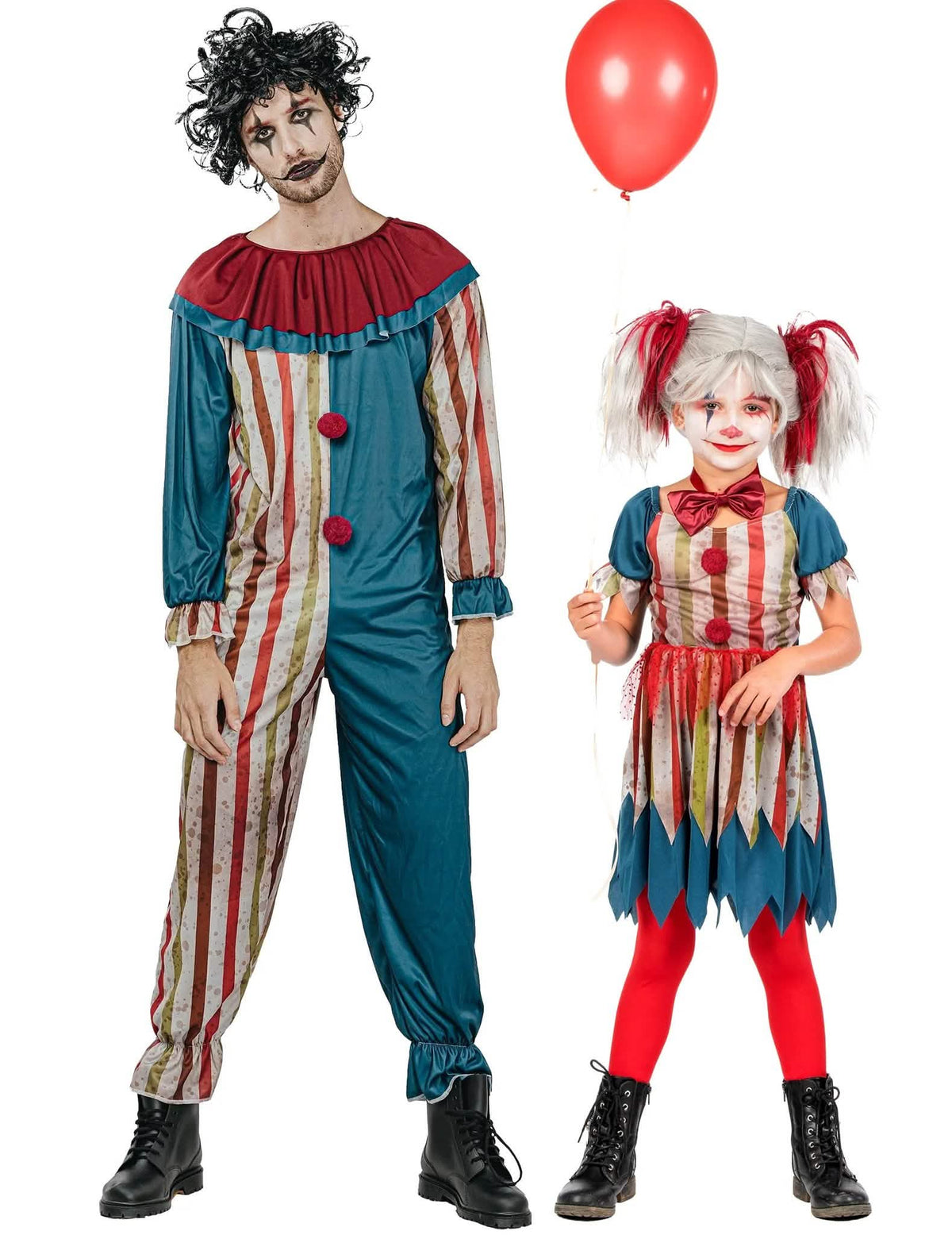 Värikäs isä-tytär-pellepariskunnan Halloween-asu