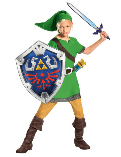 Link Zelda™ -kilpi ja miekka -asusarja lapsille