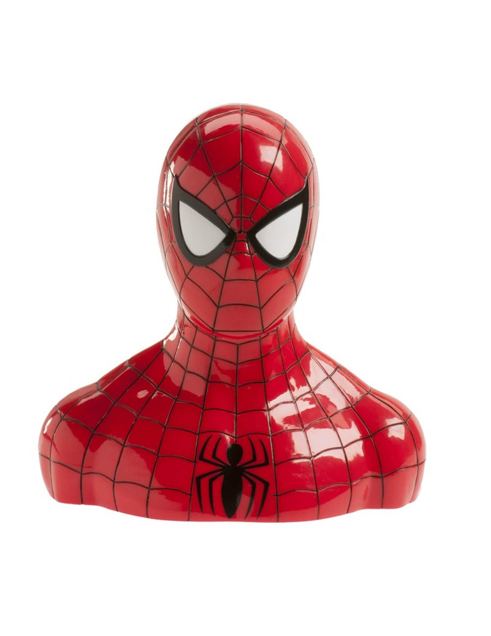 Pankki, jossa on Spiderman-karkit ja namut lapsille, punainen ja musta