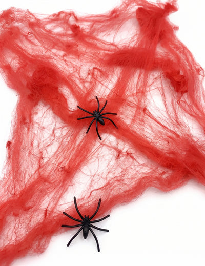 Punainen hämähäkinverkko hämähäkeillä 20 g Halloween