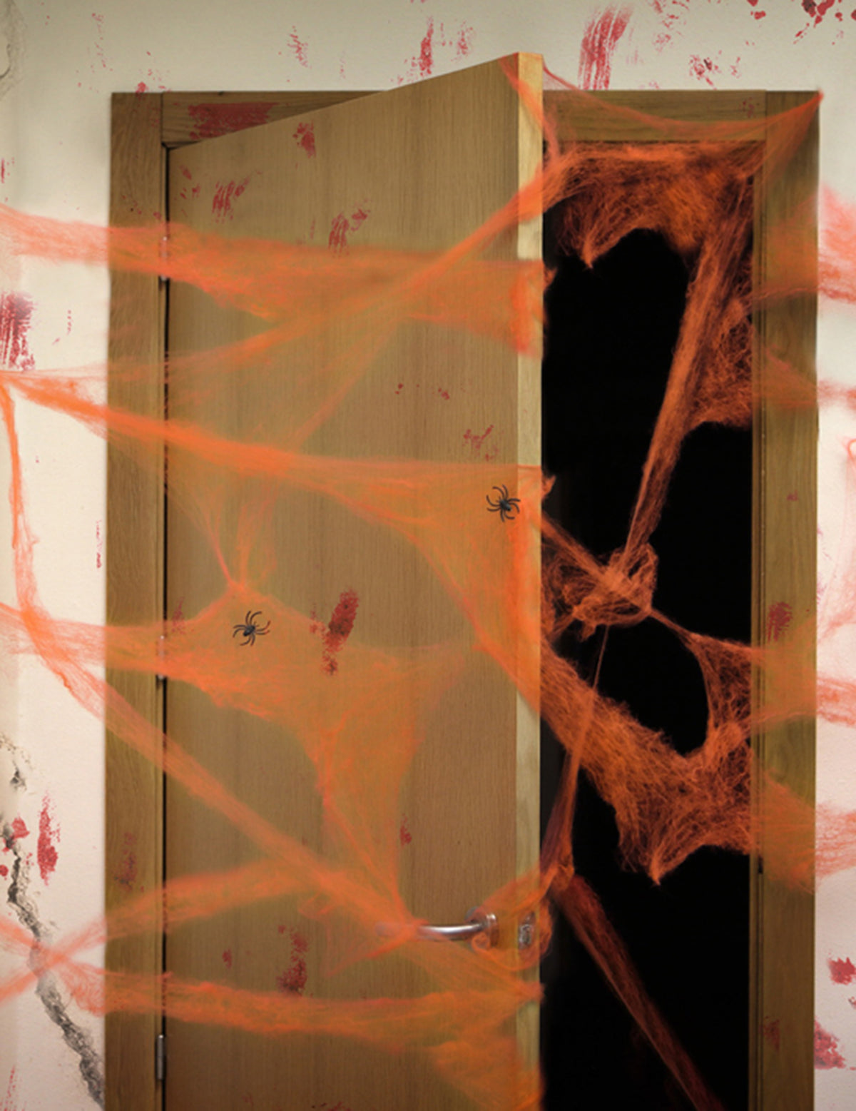 Oranssi hämähäkinseitti hämähäkeillä 20 g Halloween