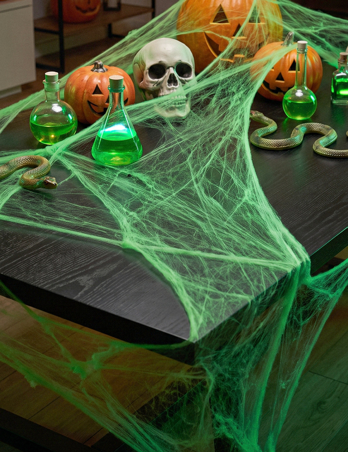 Vihreä hämähäkinseitti ja hämähäkit 20 g Halloween