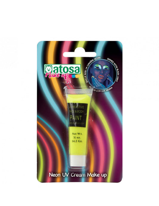Neonkeltainen UV-meikkiputki