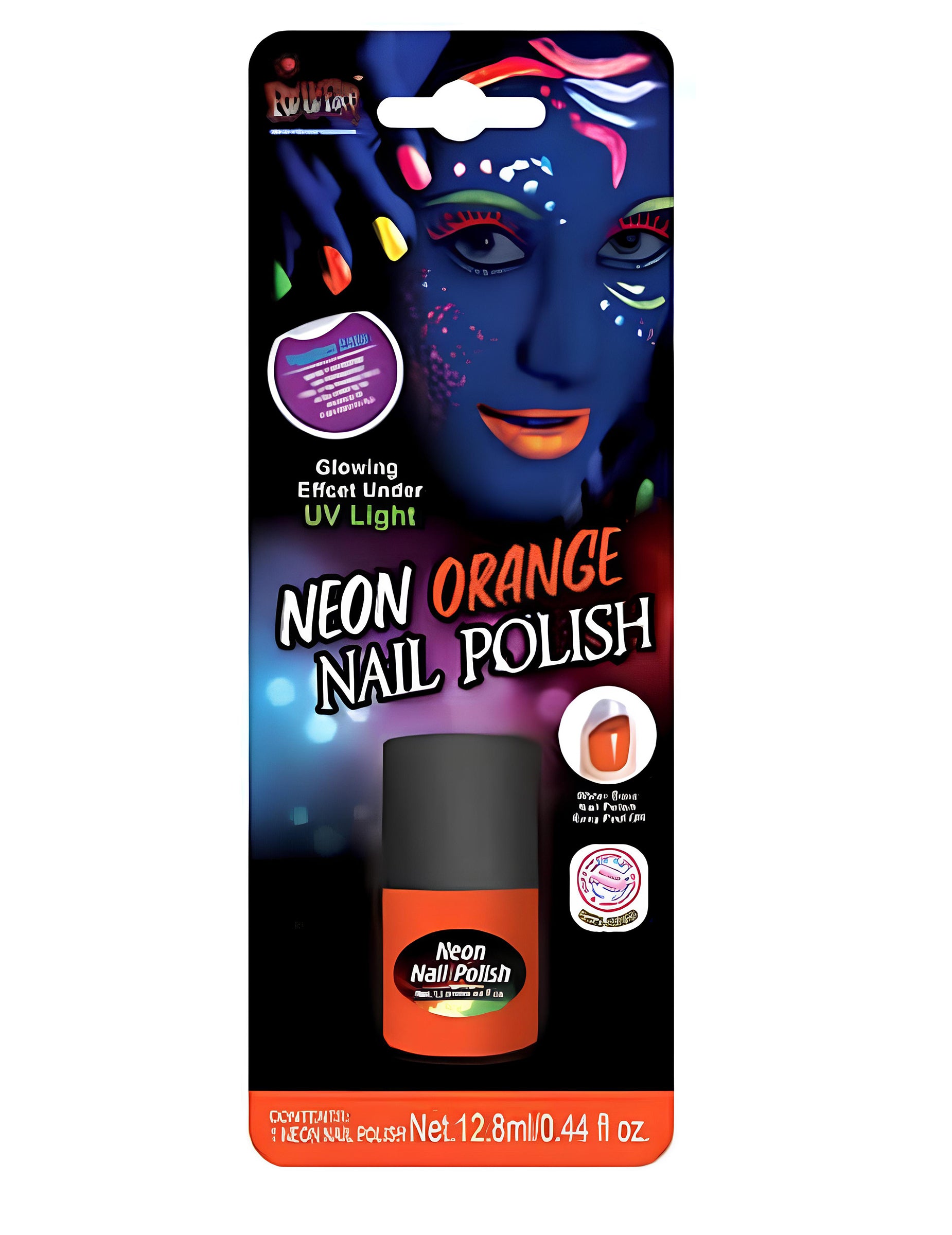 Vernis à ongles néon pour adulte orange fluorescent