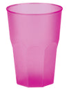 Fuksianvärinen huurrettu cocktail-lasi 42 cl