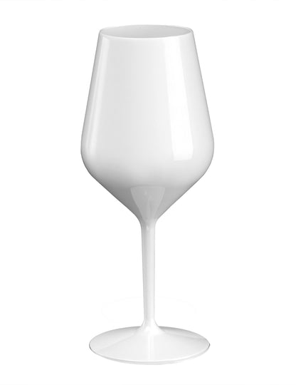 Valkoinen jalallinen viinilasi 47 cl