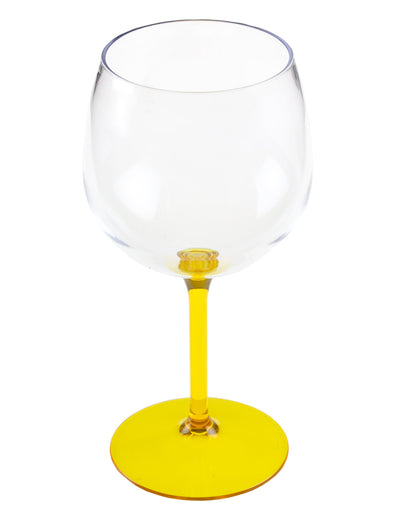 Verre ballon cocktail plastique jaune 58,2 cl